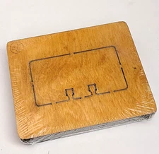 Accucut Wood Cutting Die w/ Steel Rule Blade Small ROLADEX CARD 4 x 2.25 inches