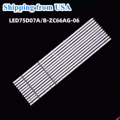LED Strips For Haier 75R5 LED75D07A/B-ZC66AG-06 30375007005/6 75V81 LU75J71 75U2