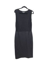 Jones New York Dress Size M Black Sleeveless Sheath Dress Scoop Neck