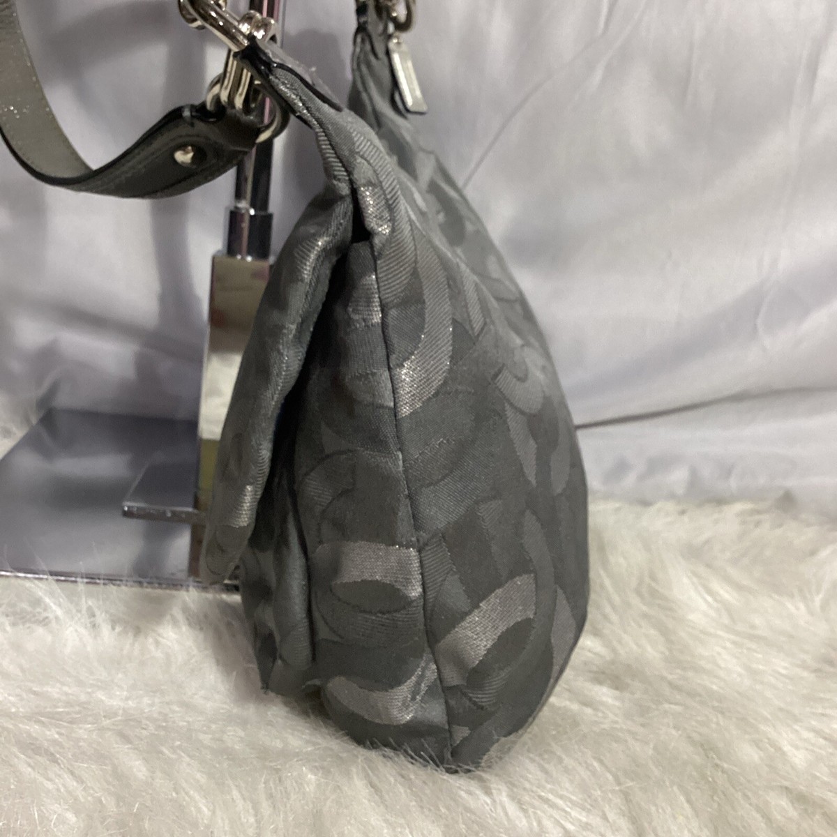 Coach E1168-18281 Kristen Gray Optic Metallic Convertible Shoulder