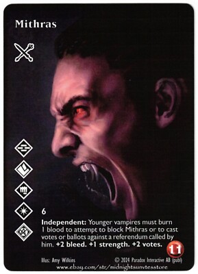 Mithras Ventrue Full Art League Promo V:TES VTES Vampire CCG