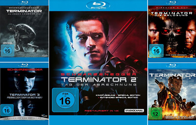 Terminator 1-5 (Teil 1+2+3+4+5) Schwarzenegger          | Blu-ray | 400