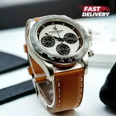 PAGANI DESIGN Men's VK63 Quartz Dive Watch Chronograph 100M Waterproof Watch NEW