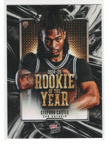 Topps Now 2024-25 Rookie of the Year Stephon Castle RC #14