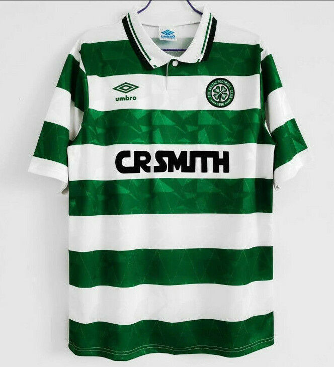 Celtic Retro Football Shirt 1986 Classic Vintage 1989/1991 Home Jersey
