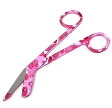 Medical Surgical Dressing Bandage Lister Scissors 5.5" Nurse New Instrument PINK