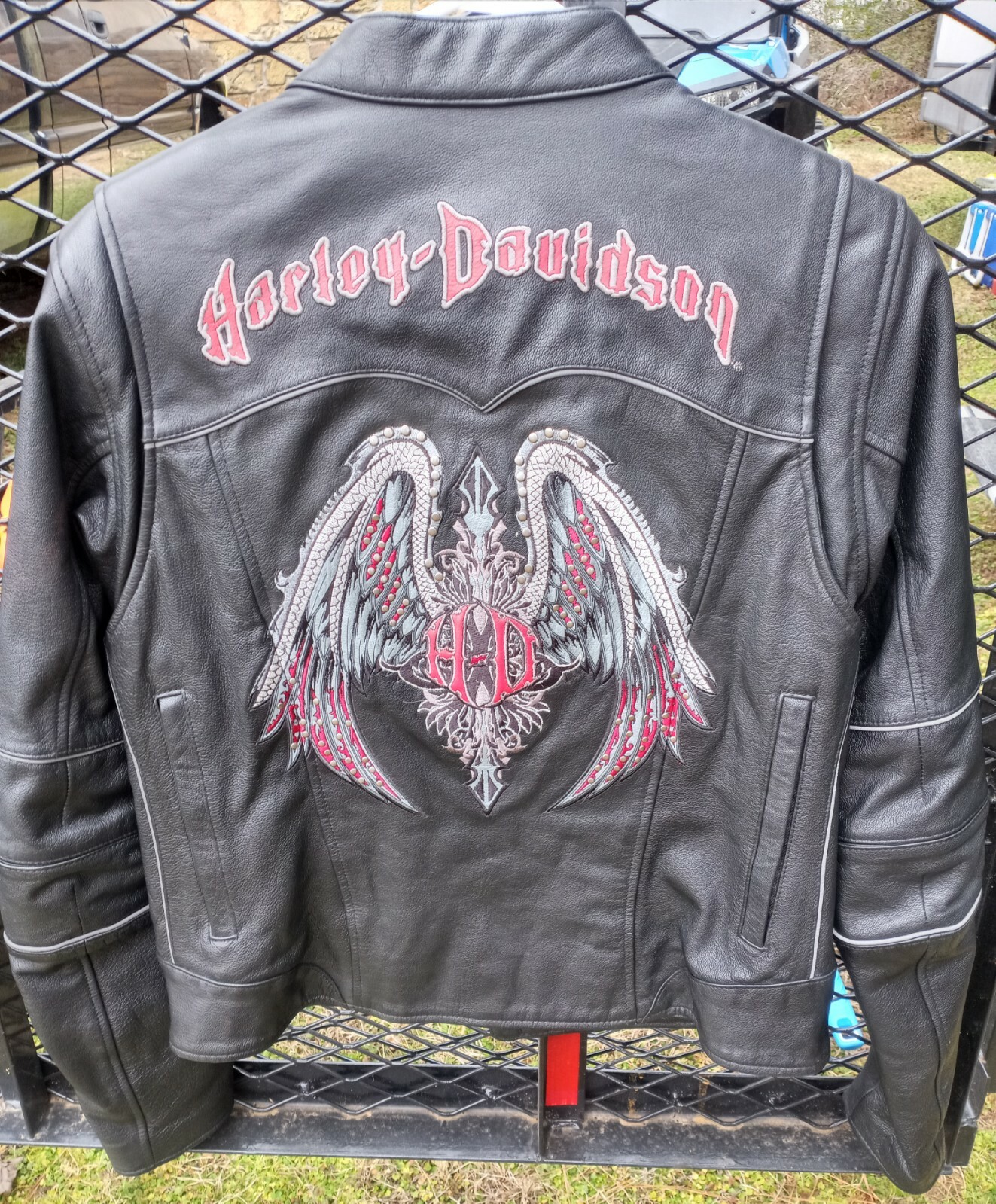 Womens Harley Davidson Black Leather 