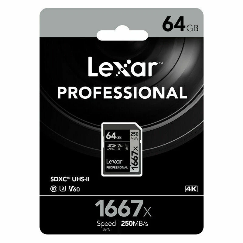 Lexar 1667x SDXC Professional 64GB 128GB 256GB Memory Card 250MB/s SD Class 10 - Image 4 of 4