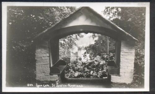 Lych Gate, St. Just-in-Roseland. Vintage RP Postkarte (Hawke 893). Kostenloser Versand - Bild 1 von 1