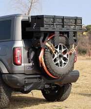 Utility Cargo Rack Basket Storage Tray Spare Tire Storage Rack 27-32 Tire 80lb