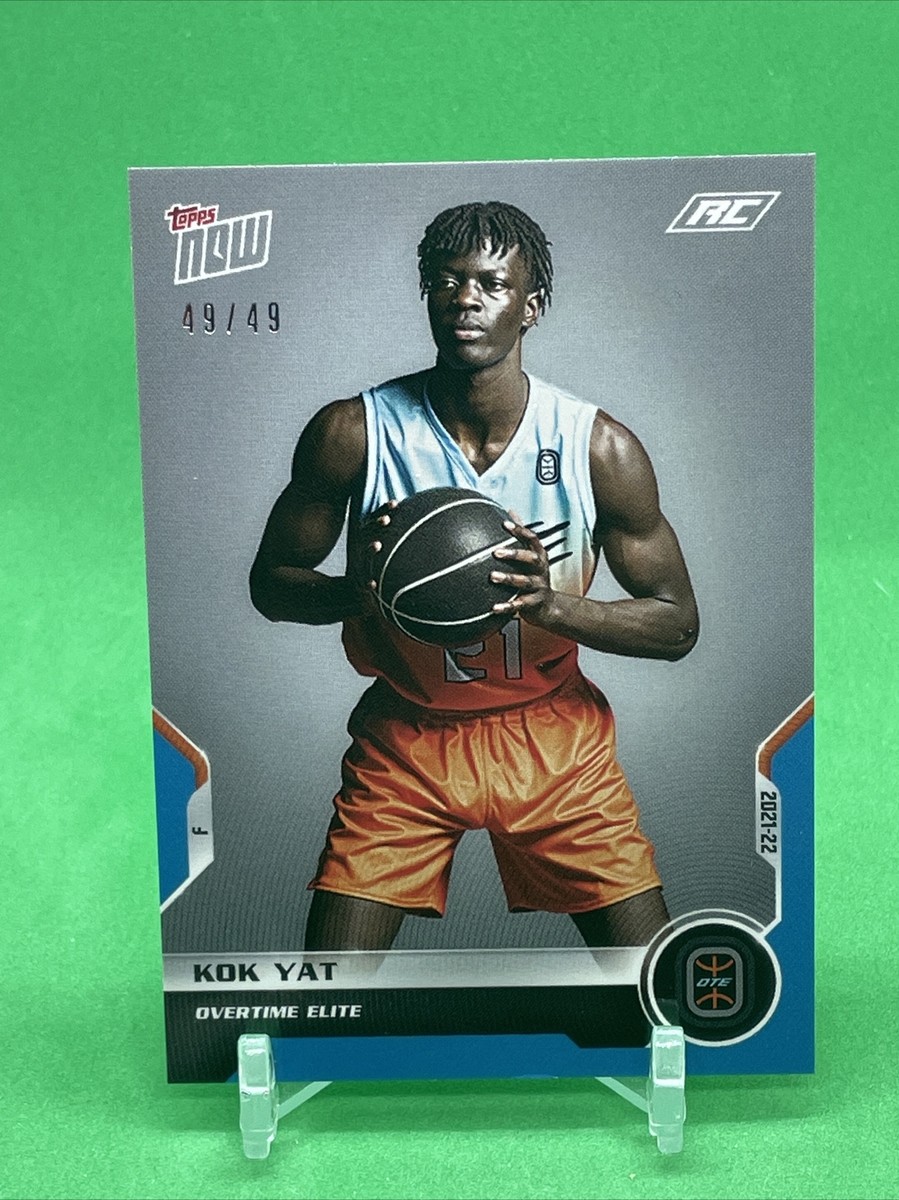 スポーツ選手 TOPPS Now 21 Topps Now OVERTIME ELITE D23 KOK YAT XRC TOP PROSPECT Blue #49
