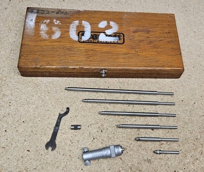 Starrett No. 124 inside micrometer set - 2'' to 8'' - Made in U.S.A.