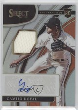 2022 Panini Select Rookie Jersey Holo Prizm 30/199 Camilo Doval #RJA-CD Auto nd3