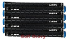 8 Lamkin Sonar  Wrap Standard .60R Black w/ Blue Golf Swing Grips - 101914
