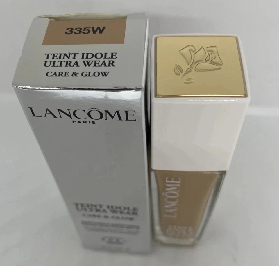 Lancome Teint Idole Ultra Wear Care & Glow Foundation 335W ~ SPF 27 ~ NEW IN BOX - Image 3 of 4