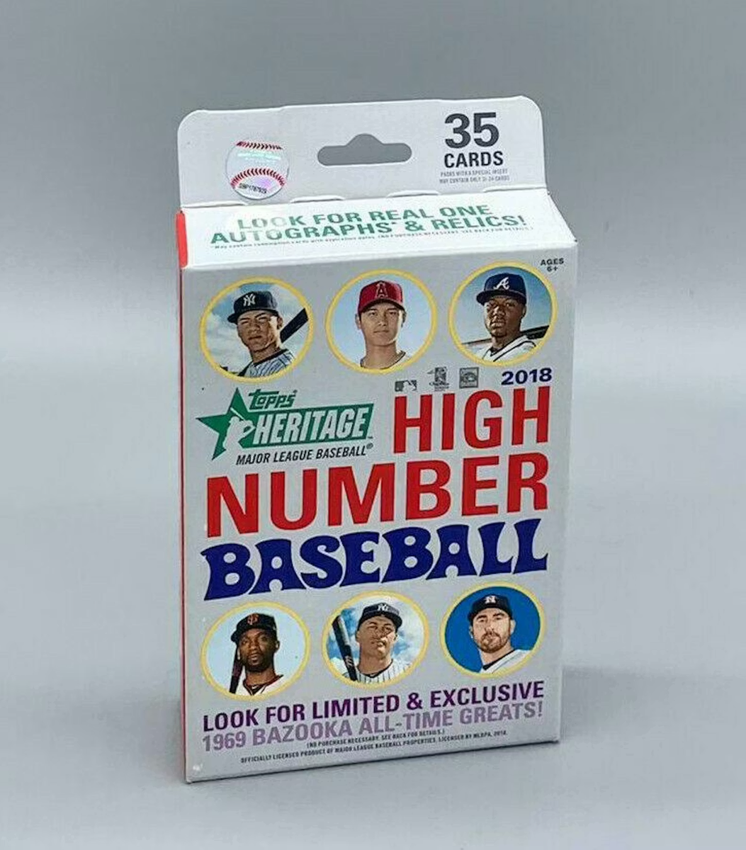 2018 Topps HERITAGE HIGH NUMBER Series Baseball Sealed Hanger Box