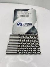 12-Pk Viking Letter F Drill Bit Jobber Length Bright Finish 240F HS Twist 07710