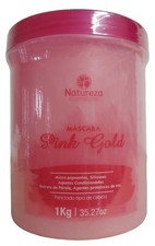 Professional Hair Treatment Pink Gold Pearl Bath Mask 1Kg - Natureza Cosmetics