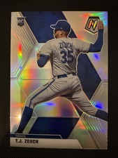 TJ Zeuch #60 Mosaic Silver Prizm MLB Baseball 2020 Toronto Blue Jays RC