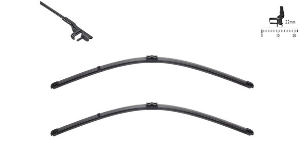 SWF Scheibenwischer 2 Flachbalkenwischblatt Vorne (119384) FüR Ford C-Max Focus-image