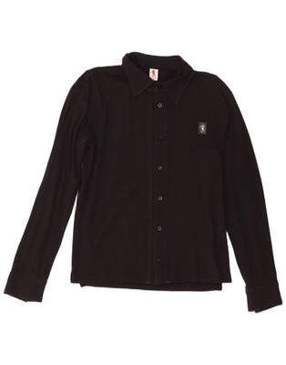 Bikkembergs Mens Shirt Large Black Cotton CX08