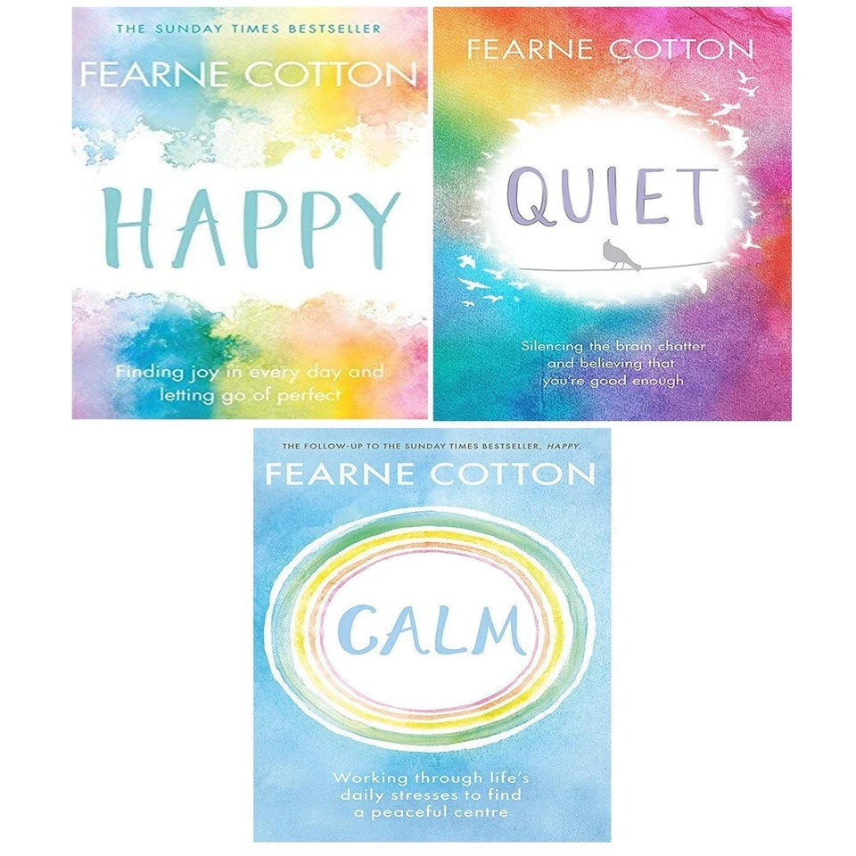 Fearne Cotton 3 Books Collection Set Happy, Quiet, Calm Paperback