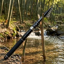 For mini Sea Rod Compatible Carbon Telescopic Fishing Pole 1.5M to 2.4M