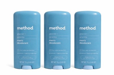     Method Men s Deodorant Glacier + Granite 3-Pack 2.65 oz