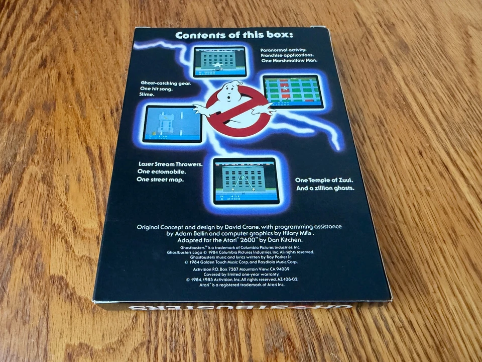 original GHOSTBUSTERS complete in box atari 2600 film movie game MINT - Image 2 of 4