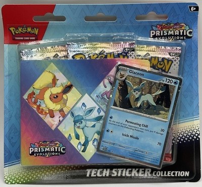 Pokemon Scarlet & Violet: Prismatic Evolutions Tech Sticker Collection -  Glaceon