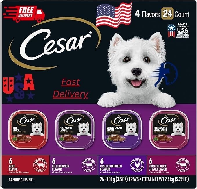 Canine Cuisine Wet Dog Food - Classic Loaf in Sauce Beef, Filet Mignon Cesar