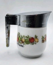 Vintage Corning Ware Gemco Spice of Life Creamer Pitcher Pot A Creme made in USA