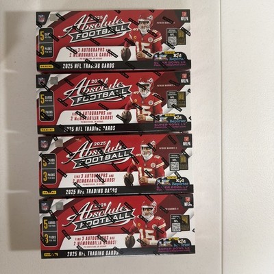 2025 Panini Absolute Football Factory Sealed Hobby Box 5 Hits Per Box