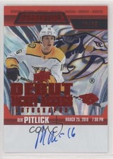 2019 Credentials Debut Ticket Access Autos Red /65 Rem Pitlick #RTAA-PI Auto 3vx