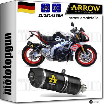 ARROW AUSPUFF ZUGELASSEN RT SCHWARZ C APRILIA TUONO V4 1100 RR FACTORY 2017 17