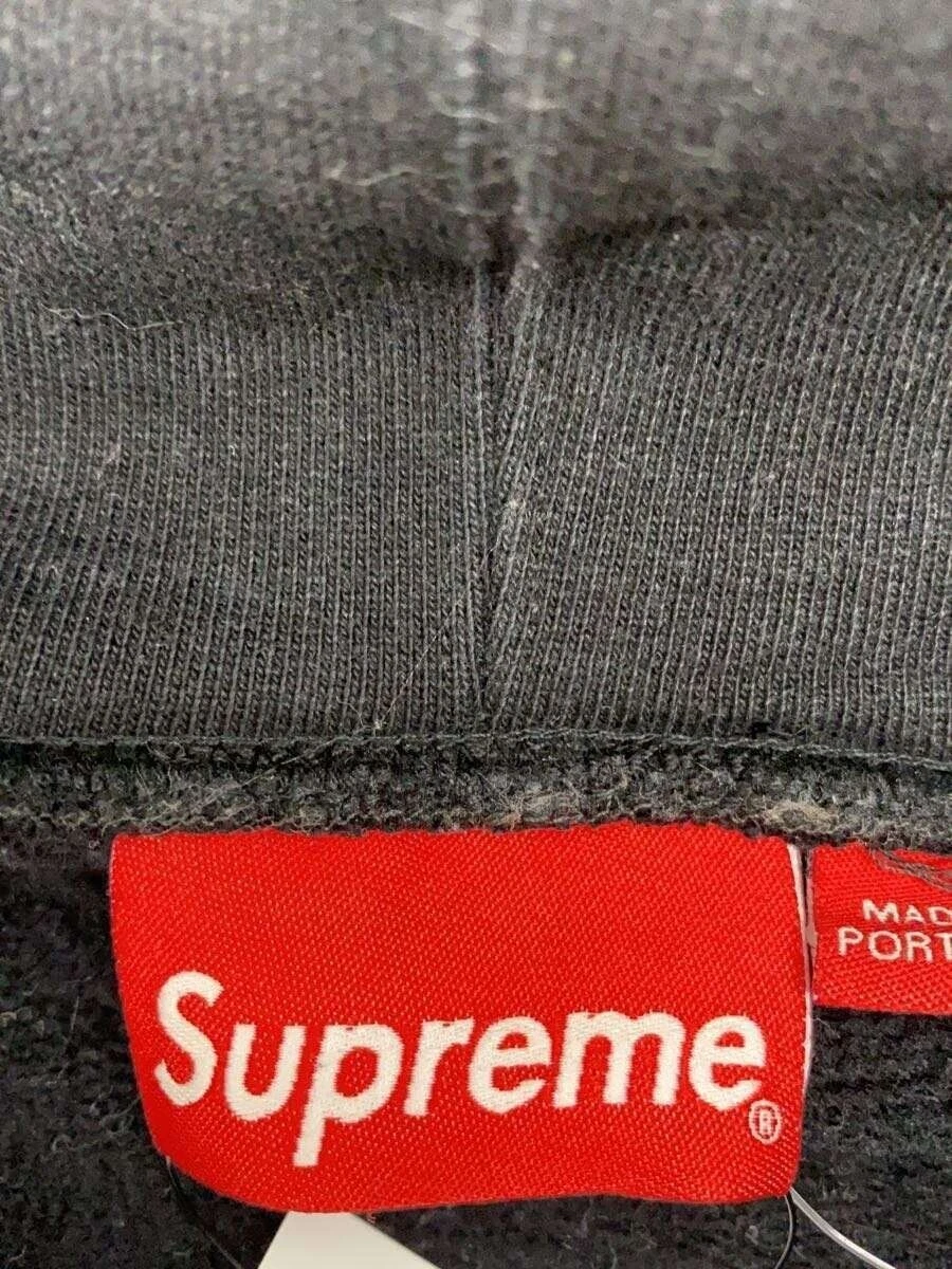 Supreme Felpa con Cappuccio Ritratto Camicia con Cappuccio M Cotone Stampa BLK Usata