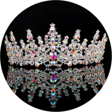 Queen Crown for Women Crystal Princess Tiaras Rhinestone 