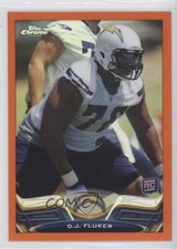 2013 Topps Chrome Retail Orange Refractor DJ Fluker #134 0f8