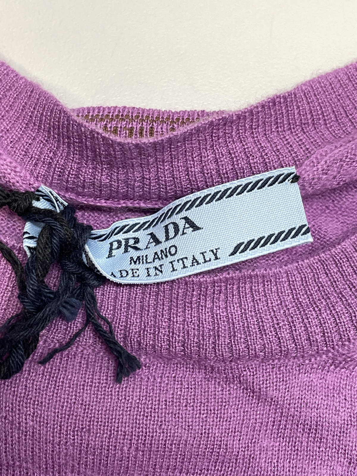 Prada Women's Sweater Superfine Cashmere Pullover Size 42/US 6 Purple thumbnail 3
