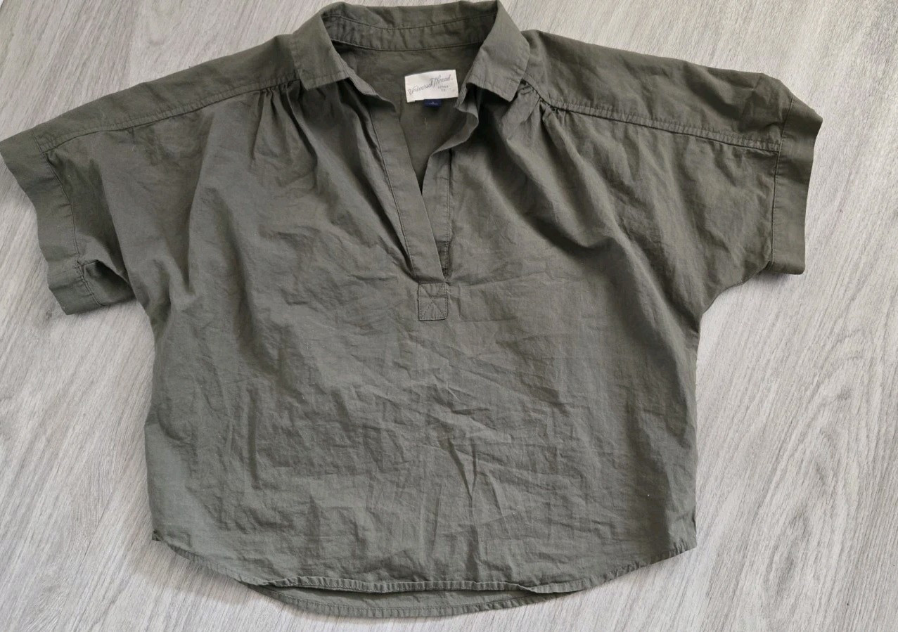 Womens Universal Thread Collared Utility V Neck T… - image 6