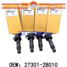 4pcs OEM Ignition Coil For 10-18 Hyundai Accent Kia Rio Soul 1.6L 273012B010