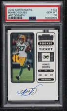 2022 Panini Contenders Rookie Ticket RPS Romeo Doubs #132 PSA 10 GEM MT Auto g6p