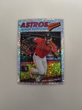 2026 Topps Heritage Base Jesus Sanchez Silver Sparkle Houston Astros #176