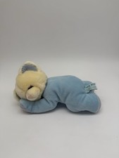 Russ Berrie Plush Blue Nighty- Nite Bear Stuffed Animal Soft Rattle 12"