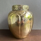 Rare Antique Vintage WMF no.45 Art Nouveau brass floral vase Made in Germany