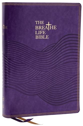 The Breathe Life Holy Bible: Faith in Action (NKJV, Purple Leathersoft, Red Letter, Comfort Print), Hardback, Michele Jenkins - Image 3