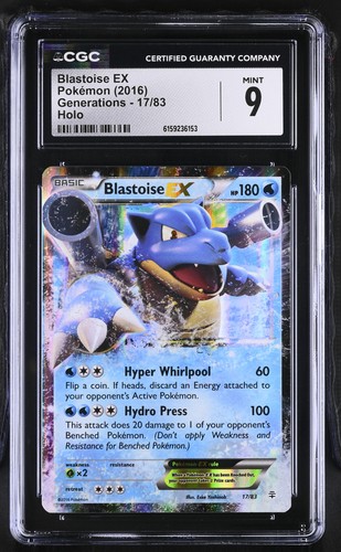 Blastoise-EX graded CGC 9 for sale on eBay