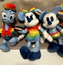 Disney Rainbow Collection 2022 Set of 5 Pride Plush Plushie Stuffed Animals NWTs