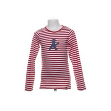 Ampelmann Berlin, Langarmshirt, Größe: 128, Rot/Weiß, Baumwolle, Streifen #9d8