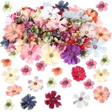 120 Pcs Small Flowers for Crafts Mini Faux Flowers Artificial Silk Fabric Flo...